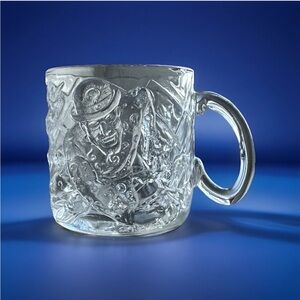McDonald’s Vintage 1995 Batman Forever Collectible Glass Mug Cup  -  The Riddler